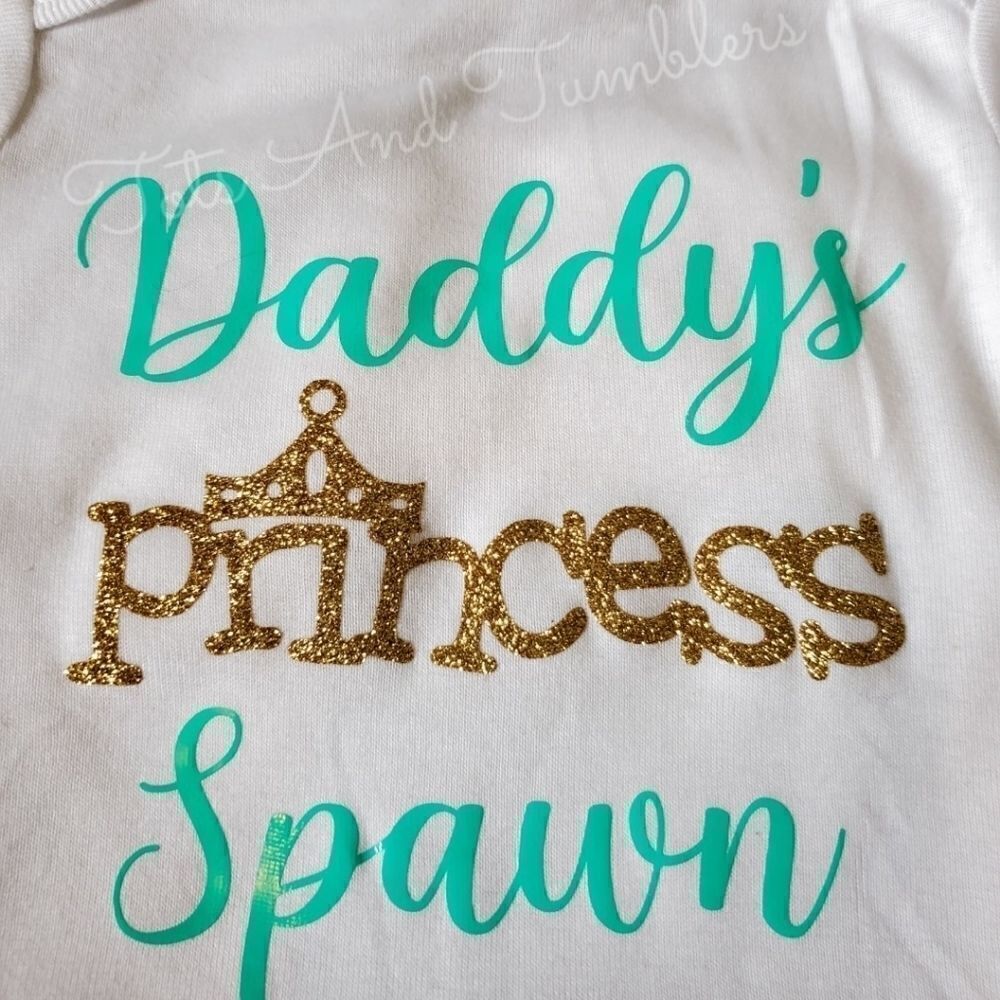 Daddy's Princess Spawn 3-6 month onesie
